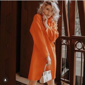 LADAIRE - (NWT) ORANGE CARLA DRESS - SIZE XS